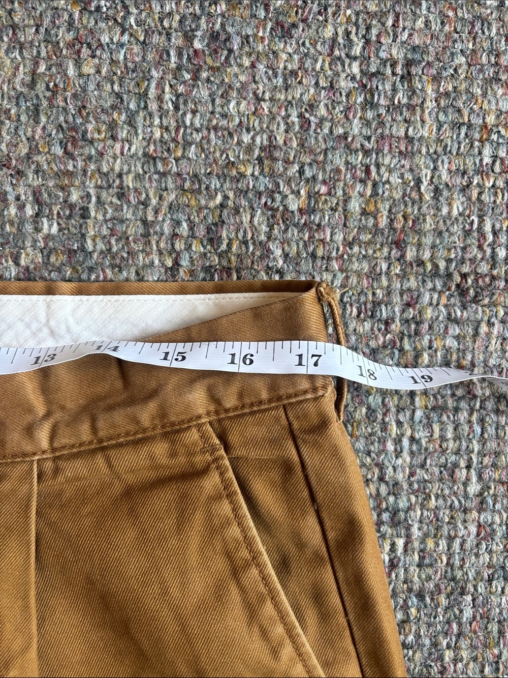 Men's Classic Straight Chinos in Caramel Brown - Picture 5 of 6